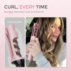 TYMO CURLPRO 1-Inch Rotating Curling Iron – Pink