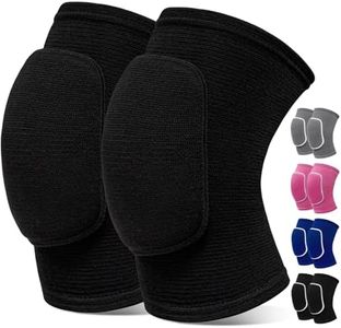 RYBTB Volleyball Knee Pads,Knee Pads for Women,Men,Kids,Girls,Knee Brace for Basketball Volleyball Football Dance Yoga Tennis Running Cycling Workout Climbing (Black, Large)