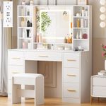 ANWBROAD Vanity Desk Table with Lig