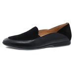 Dansko Lace Slip-On Loafer for Women – Comfortable Flat Shoes with Arch Support – Versatile Casual to Dressy Footwear – Lightweight Rubber Outsole, Black, 10.5-11