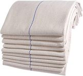 Sleep and Beyond Oven Cloths Heat Resistant Heavy Duty, 100% Cotton Herringbone Weave Professional Catering Quality Oven Cloth (Natural, 48x74cm, 5 Pack)