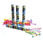 Sri String Party Popper” Confetti Set of 4pcs “String Party Popper” Confetti (Set of 4pcs) 40cm Big Size for Birthday Wedding Anniversary Party Multicolor