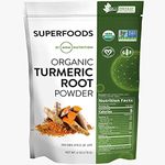 MRM Nutrition Organic Turmeric Powder | Superfood | Antioxidant | Gluten Free + Vegan | 85 Servings