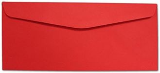 Red #10 Envelopes - 100 Envelopes - Desktop Publishing Supplies™ Brand Envelopes