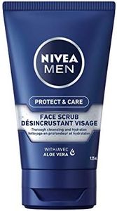NIVEA MEN Protect & Care Exfoliating Face Scrub, 125ml, blue
