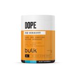 Bulk Dope Pre-Workout Powder, Blue Raspberry, Energy Drink with Beta Alanine, Creatine, Caffeine, Arginine (AAKG), Citrulline, Taurine, Vitamin B6, 495 g, 30 Servings