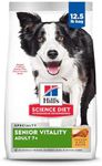 Hill's 10773 Adult 7 Plus Senior Vitality Chicken And Rice Recipe Dog Food, 5.67 Kg