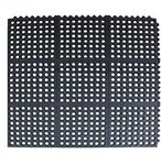 Anti-Fatigue Rubber Floor Mat - NANBOWANG Commercial Grade Interlocking Non-Slip Recycle Tyre Floor Mats for Restaurant Kitchen Bar Garden Outdoor Wet Area(36"x 36")