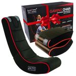 Sports Gaming Chair Cyber Rocker for Adults and Kids with Audio Sounds & Music Compatible