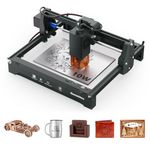 Genmitsu Laser Engraver Machine Kortek 10W 10000mW ±0.01mm High Precision, 200x150mm, Portable CNC Laser Cutter for DIY Wood, Opaque Acrylic, Leather, Glass, Ceramic, Metal, Fiber, Safety class1
