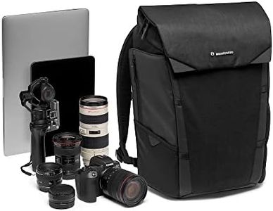 Manfrotto Chicago Camera Backpack Medium, Multiuse, for Carrying Camera and Accessories, in Water-Repellent Material, Photography Backpack with PC and Tablet Compartment, with Tripod Holder