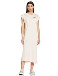 Nike Women's Polyester Below The Knee Dress (CZ9248-805_Orange Pearl/LIG_M)