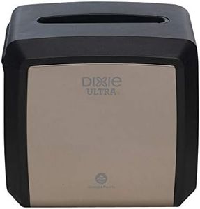 Dixie Ultra Tabletop Interfold Napkin Dispenser by GP PRO (Georgia-Pacific); Stainless; 54528A; Holds 275 Napkins; 7.600" W x 6.100" D x 7.200" H