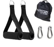 Fitcozi Resistance Band & Tube Handle Set with Metal Hooks (8mm) ,Nylon