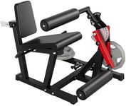 Garvee Leg Extension and Curl Machine, 4-in-1 Leg Press Machines for Home Gym, 700Lbs Weight Capacity Adjustable Workout Equipment, Exercise Bench for Lower Body (Red and Black)