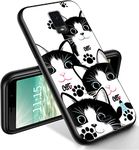 RYUITHDJP for Blu View 3 Phone Case 6"(B140DL) Cats Design, Phone Case for Blu View 3 Case TPU Stylish Protective Cover