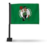 Rico FGK74001 NBA Celtics Car Flag - Black Pole Sports Fan Automotive Flags, Multicolor, One Size