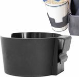 Black Clip On Cup Holder - Vehicle Cup Holders For Drinks - Window Cup Holders For Vehicles, Cup Holders For Coffee Mugs, Water Bottles And Juice Boxes, Stowing and Tidying, Car Drink Holders