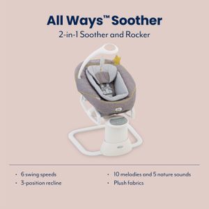 Graco All Ways Soother Baby Swing – Multi-Direction, Adjustable Recline