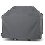 UNICOOK BBQ Cover 55 Inch, Waterproof Heavy Duty Barbecue Cover, Outdoor Gas Grill Cover, Compatible for Weber, Char-Broil, Nexgrill, Brinkmann Barbecue, UV Resistant Material, Grey