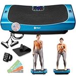 LifePro Rumblex 4D Pro Vibration Plate Body Exercise Equipment Machine, Blue