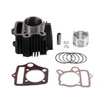WOOSTAR 52.4mm Big Bore Cylinder with Piston Ring Kit Replacement for 4 Stroke 110cc Chinese Taotao Coolster Engine ATV Go Kart Dirt Bike