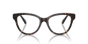 SWAROVSKI Women's Sk2004 Prescription Eyewear Frames, Dark Havana/Demo Lens, 52 mm