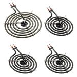 4 Pack MP31YA Electric Range Burner Surface Element by SupHomie - Compatible with Kenmore Whirlpool Range Stove - Includes 3 pcs MP15YA 6" and 1 pcs MP21YA 8"