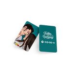 Fairus Wallet Card Personalised With Your Illustration Art Photo and Scannable Spotify Code and Message, Special ocation Gift for Boyfriend, Girlfriend, Friends, Close Ones