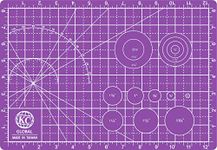 KC Global A4 (12"x8") Professional Grade Self-Healing Cutting Mat (Purple) | Odor-Free | Non-Slip | Reversible | Eco-Friendly | Perfect Desk Mat for Crafters, Quilters, and Hobbyist