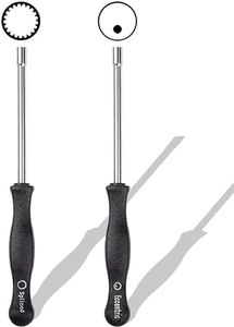 ZAMDOE Outil de réglage du carburateur Tournevis cannelé 21 Dents + Tournevis Circulaire pour Petit Moteur à 2 Cycles Tondeuse à Gazon Tondeuse à Gazon Souffleur (Lot de 2)