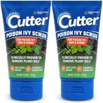 Cutter Poison Ivy, Oak, and Sumac Scrub - Fast Itch Relief, Gentle Cleansing, Natural Exfoliation for Soothing Skin Care, Fragrance-Free. Outdoor Essential for Hiking, Camping, Hunting, and Gardening.