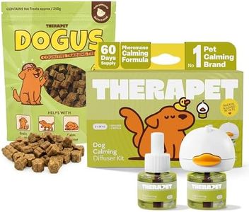 TheraPet MD Dog Calming Diffuser Kit and DOGUS Training Treats Bundle 60 Day Dog Pheromone Diffuser with Focus Training Chews for Calm Behavior Support