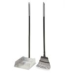 Petmate Clean Response Aluminum Rake and Pan, Large