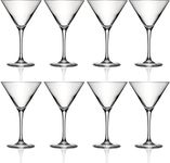 Cristal D'arques Martini Cocktail Glasses - Set of 8 - Height 18.8 x Width 12cm, 300ml