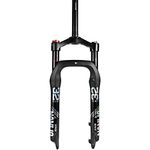 Bike Suspension Fork, 20 inch Fat Bike Straight Front Fork, 4.0" Tire 135mm Air Double Shoulder Bicycle Front Fork, Snow Beach Shock Absorber Mountain Bike MTB Fork 20 inches