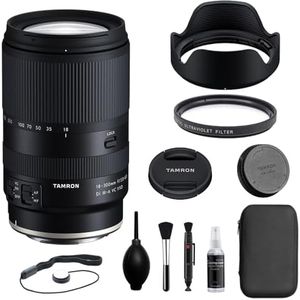 Tamron 18-300mm f/3.5-6.3 Di III-A VC VXD Lens Compatible with Canon RF Mount (APS-C) | Bundle with 67mm UV Filter + Camera Cleaning Kit + Lens Pen + Lens Cap Keeper + Microfiber Cloth (6 Items)