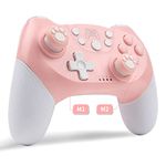 ROTOMOON Upgraded Wireless Controller Compatible with Switch/Oled/lite, with Programmable Function, Wake-Up, Gyro Axis, Turbo, Dual Vibration