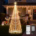 Outdoor Christmas Cone Tree Light,