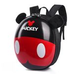 SYGA Children's School Bag PVC Backpack Kids Cartoon Animal Multi-Purpose Bag for 2-4 Years Kids Preschool Backpacks (Mickey Black)