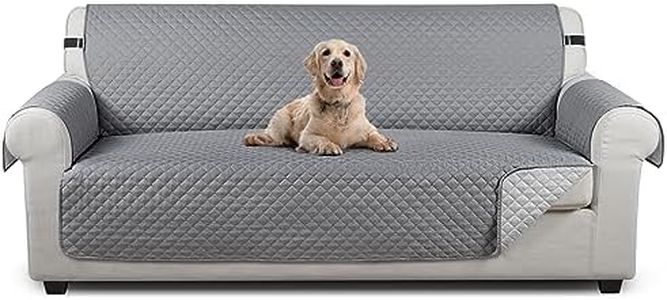 TAOCOCO Sofa Covers 3 Seater,Settee Covers,Sofa Slipcovers,Pet Couch Covers,Non Slip Sofa Covers,Washable Sofa Protectors for Dogs(Pale Grey)
