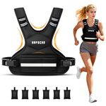 HAPBEAR Weighted Vest for Men and Women, 4-10lb with 6 Ironsand Vests, Body Weight Vests for Home Workouts, Running and Strength Training
