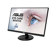 ASUS 27” 1080P Monitor (VA27DCP) - Full HD, IPS, 75Hz, USB-C 65W Power Delivery, Speakers, Adaptive-Sync/FreeSync, Eye Care, Low Blue Light, Flicker Free, VESA Mountable, Frameless, HDMI