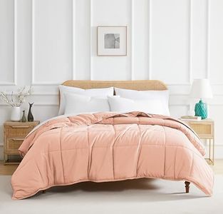Southshore Fine Living, Inc. King Size Comforter, California King Duvet Insert, Down Alternative Comforter Bedspread, Soft & Cozy Microfiber, Machine Washable, Blush
