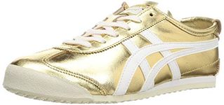 Onitsuka Tiger Mexico 66 1183B566 Men's Size, Gold/White, 4