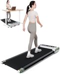 AKLUER Walking Pad Treadmill Under Desk, Portable Treadmill with Remote Control, Desk Treadmill up to 3.8 MPH Speed, Jogging Walking Treadmill for Small Space Home Fitness