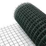 YOUNTHYE 40CMx18M Wire Mesh Fencing, Green Wire Fencing Roll, Reusable PVC Coated Galvanised Wire Mesh Heavy Duty for Protecting Vegetables Plants Fruit Trees