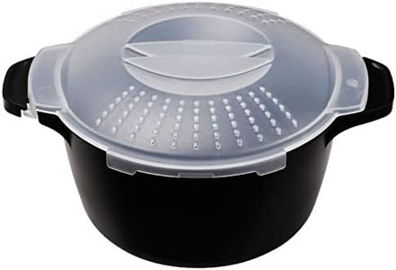 Professional Small Micro Cookware 1 Quart, Microwave Steamer for Vegetables, Microwave Cooker - BPA Free, Dishwasher Safe