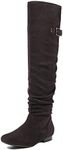 DREAM PAIRS Women's Colby Brown Over The Knee Pull On Boots - 8.5 M US