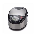 Tiger Corporation JAX-T10U 5.5-Cup Micom Rice Cooker and Warmer with Tacook Plate, Stainless Steel Black (JAX-T10U-K)